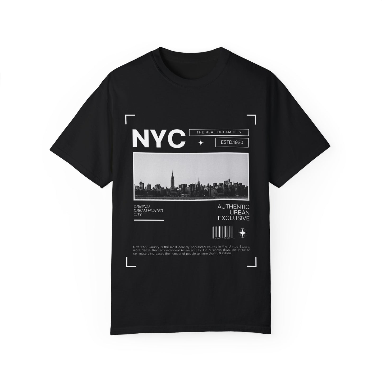 NYC Skyline Unisex Garment-Dyed T-shirt - Urban Style Tee for City Lovers