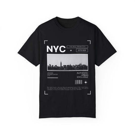 NYC Skyline Unisex Garment-Dyed T-shirt - Urban Style Tee for City Lovers