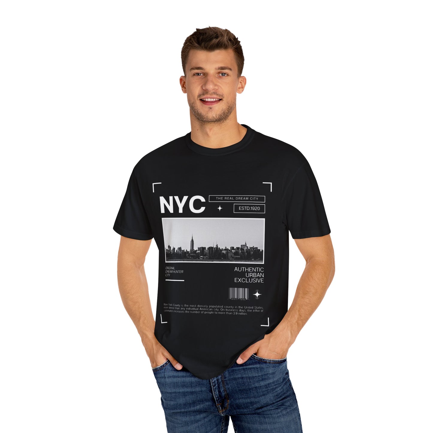 NYC Skyline Unisex Garment-Dyed T-shirt - Urban Style Tee for City Lovers